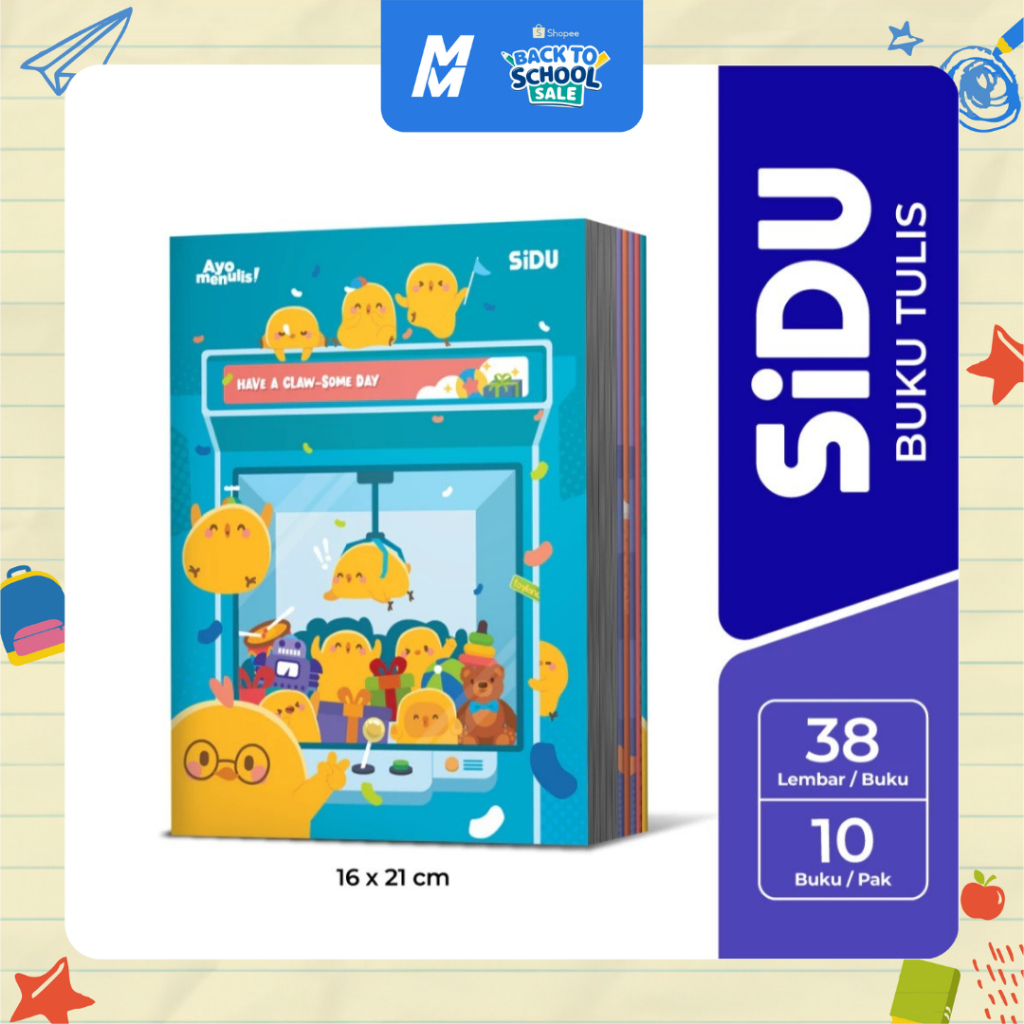 

Buku Tulis Sinar Dunia SIDU 38 1 pak isi 10 pcs