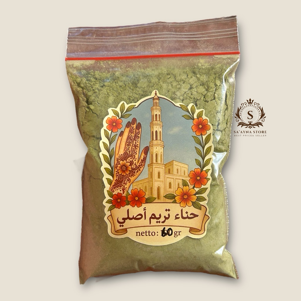 Henna Bubuk Tareem / Henna Klip / Henna Tarim 100% Original Berat 65gr+/-