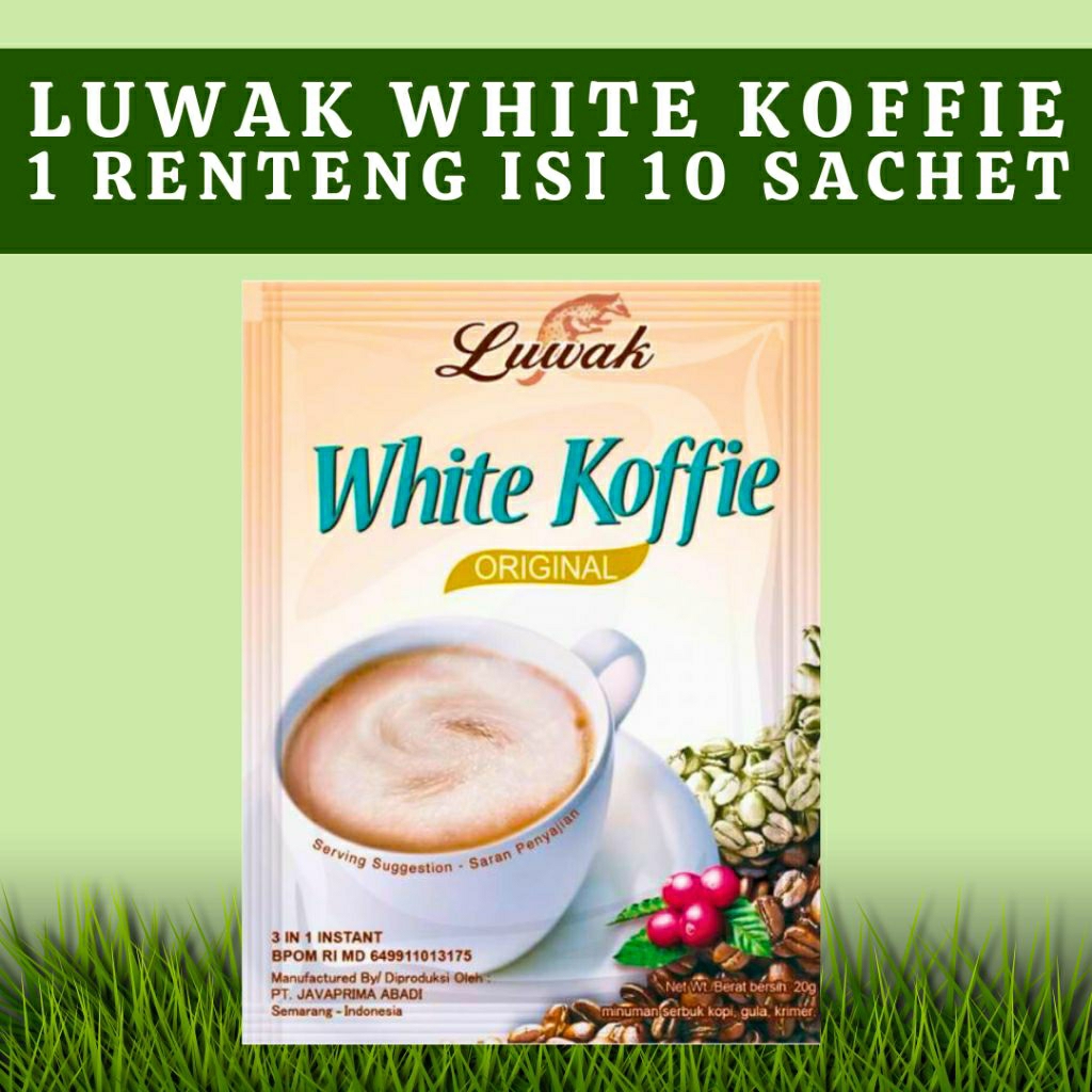 

(GROSIR) Luwak White Koffie 1 Renteng Isi 10 Sachet