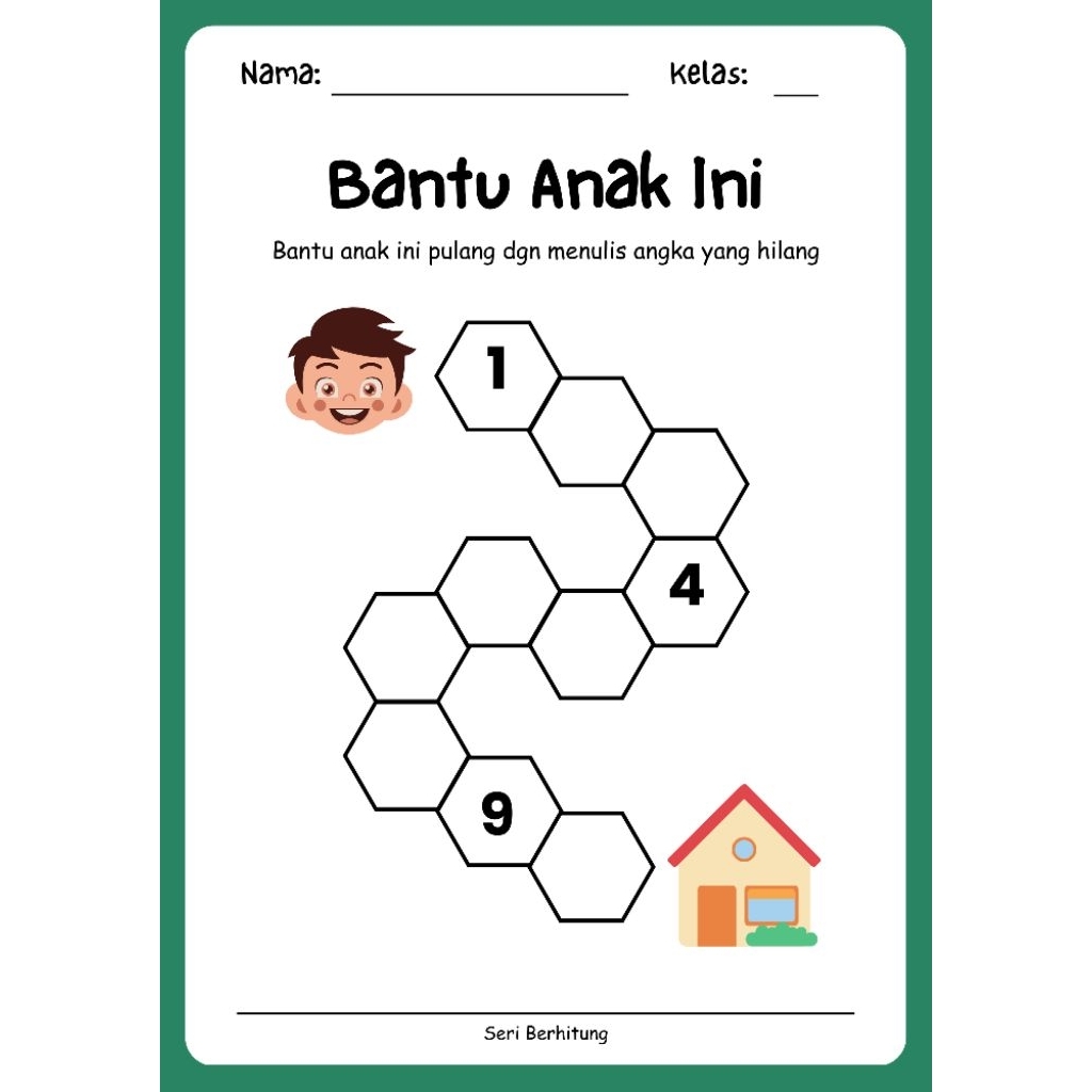 WORKSHEET ANAK SERI BERHITUNG, MAP CLEAR HOLDER DAN SPIDOL WIPE AND CLEAN