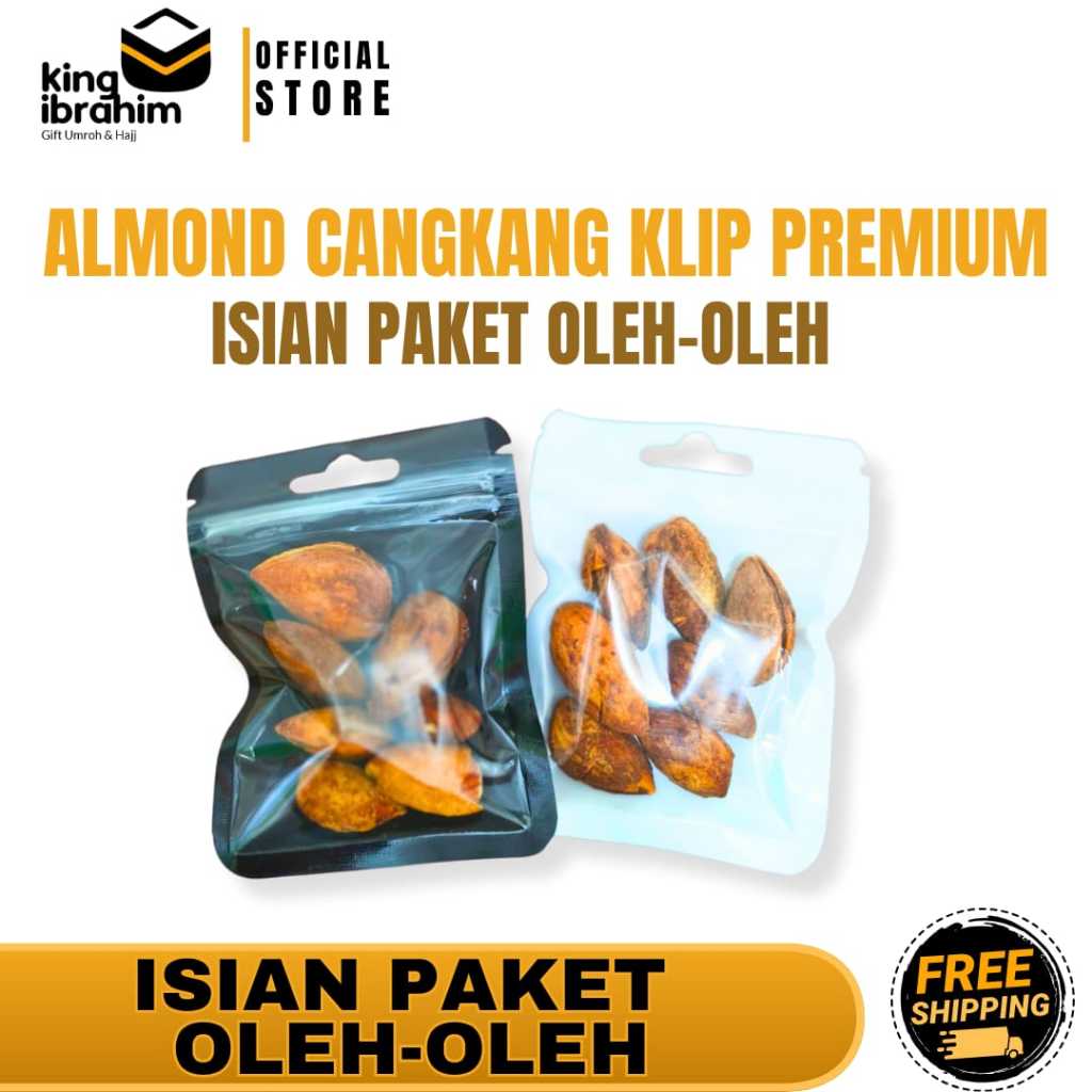 

ALMOND CANGKANG KLIP ISIAN PREMIUM | ISIAN PAKET OLEH-OLEH HAJI/UMROH MURAH | King Ibrahim