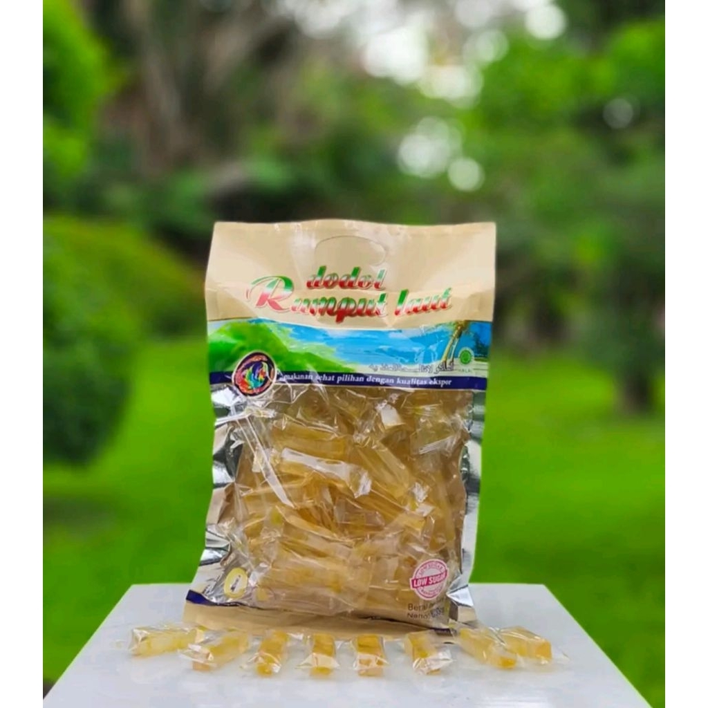 

Dodol Rumput Laut Low Sugar Kemasan Bary