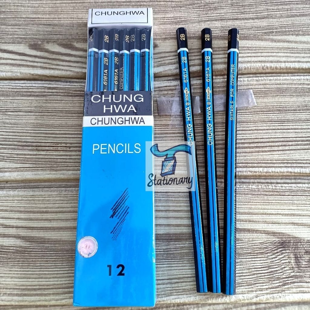 

Pensil Chung Hwa 2B / Pencil (Harga Tertera u/ Per 12bj).