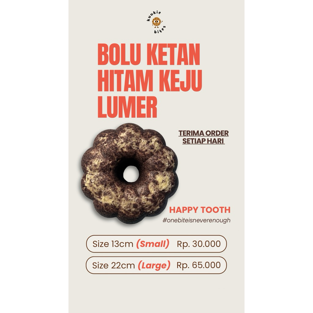 

Bolu Ketan Hitam Keju Lumer