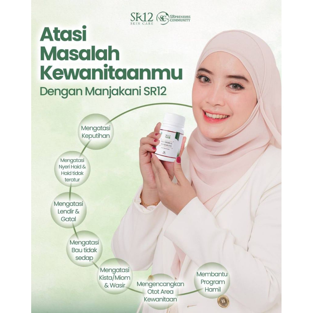 Manjakani butir SR12 Manjakani kapsul SR12
