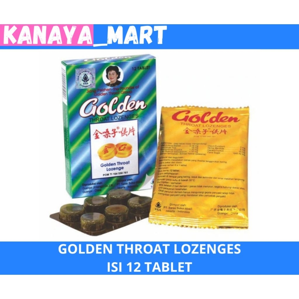 

SANJIN Golden Throat Lozenges Isi 12 Tablet - Untuk Meredakan Radang Tenggorokan