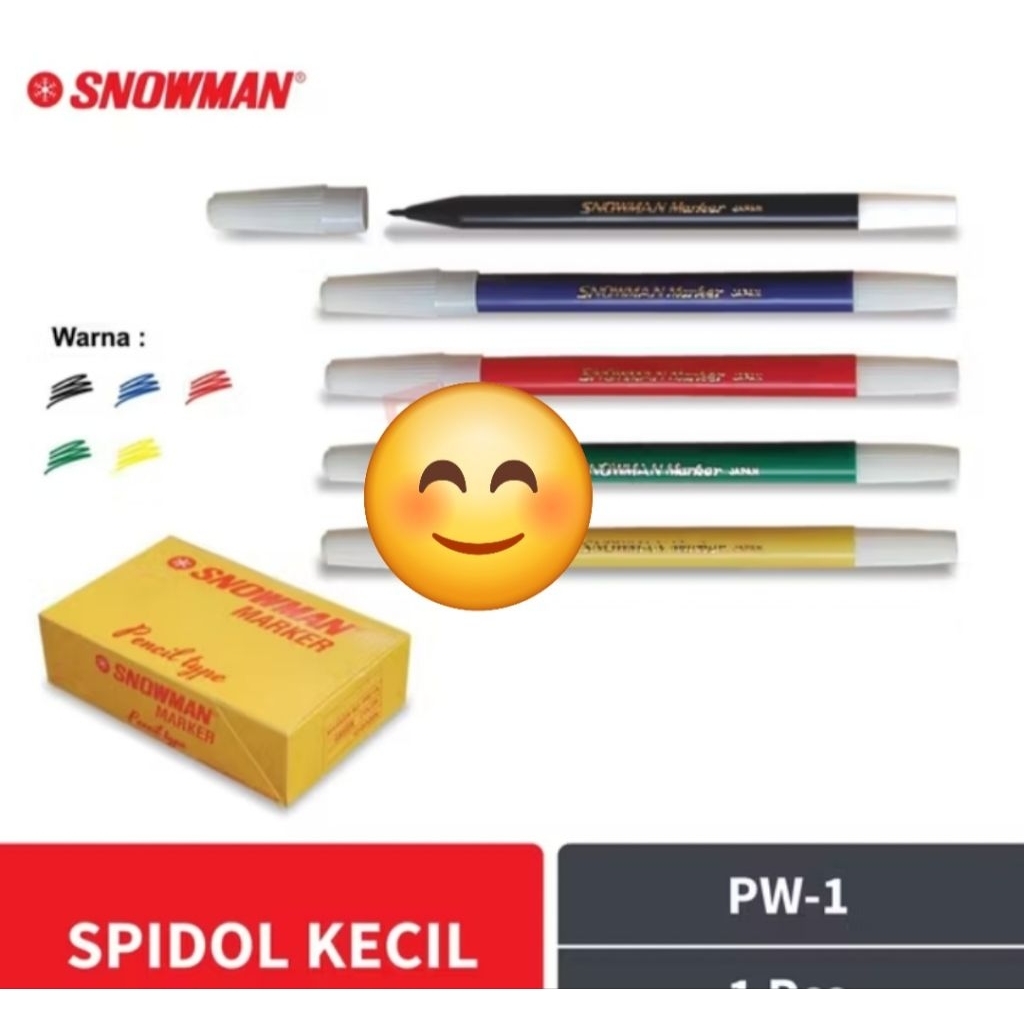 

spidol snowman kecil