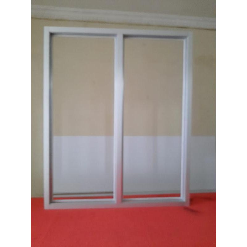 Custom Jendela Aluminium Kaca Mati (TxP) 180x120 Cm