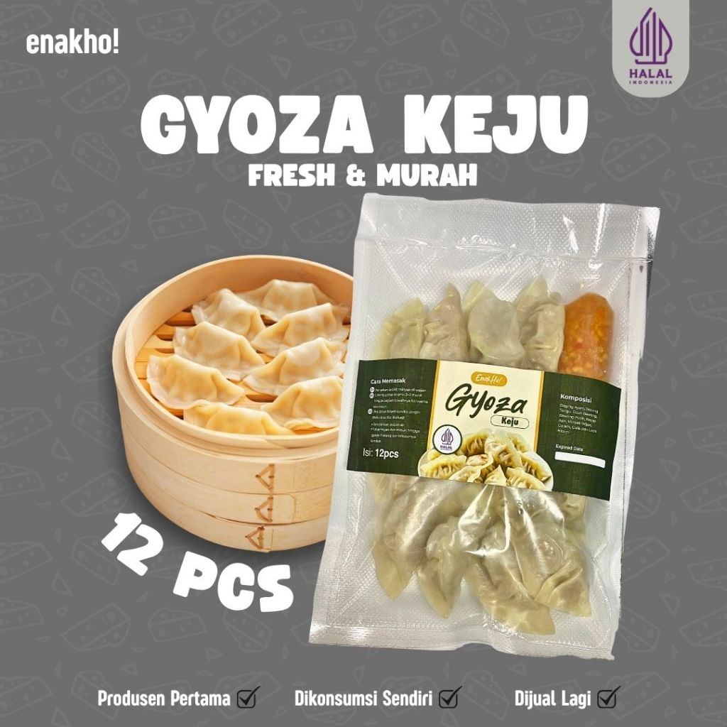 

ENAKHO GYOZA ISI KEJU LUMER FROZEN FOOD