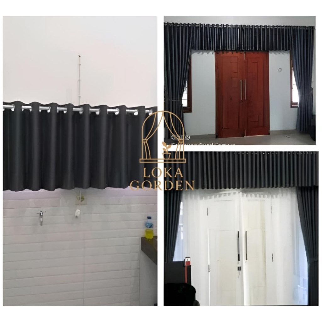 PONI GORDEN BLACKOUT POLOS MINIMALIS TEBAL PREMIUM