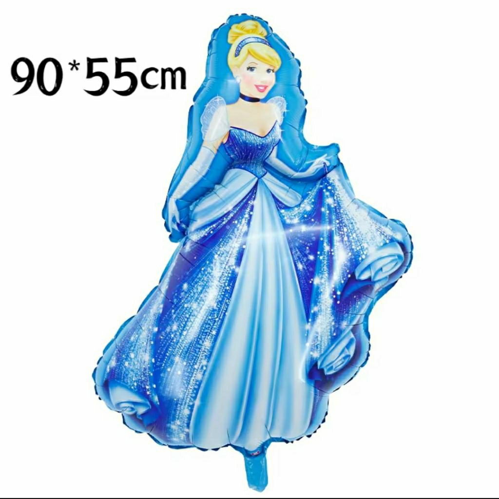 Balon foil karakter princess cinderella jumbo disney hiasan dekorasi pesta ulang tahun ultah party d