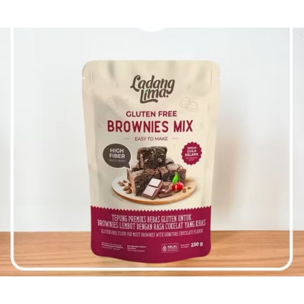 

LADANG LIMA BROWNIES MIX GLUTEN FREE 230gr