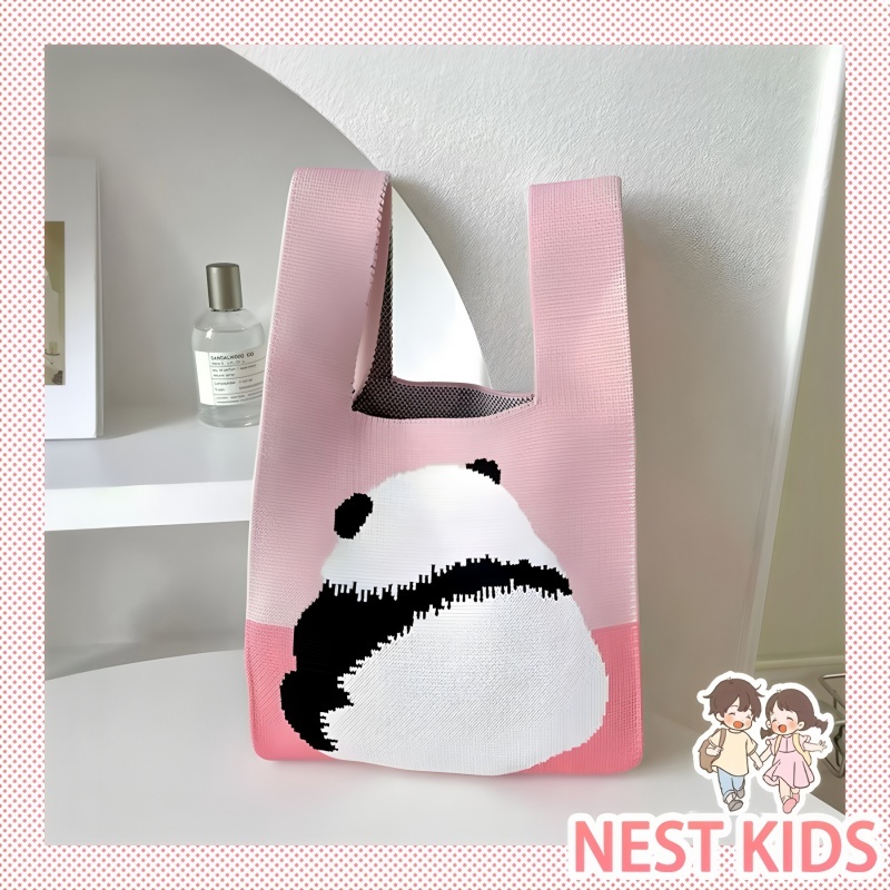 PROMO PUNCAK  IMPORT  Nest Kids  Tas Rajut  - Bucket Mini Santai  Tas Selempang Wanita Unik & Tas Ha