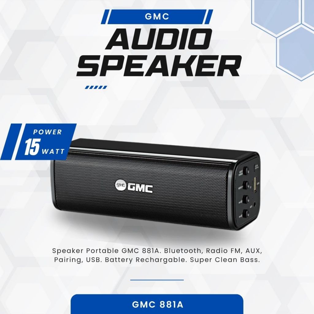 Speaker Bluetooth Mini GMC 881A Speaker Portable USB Memory GMC 881A / Speaker Bluetooth GMC Super B