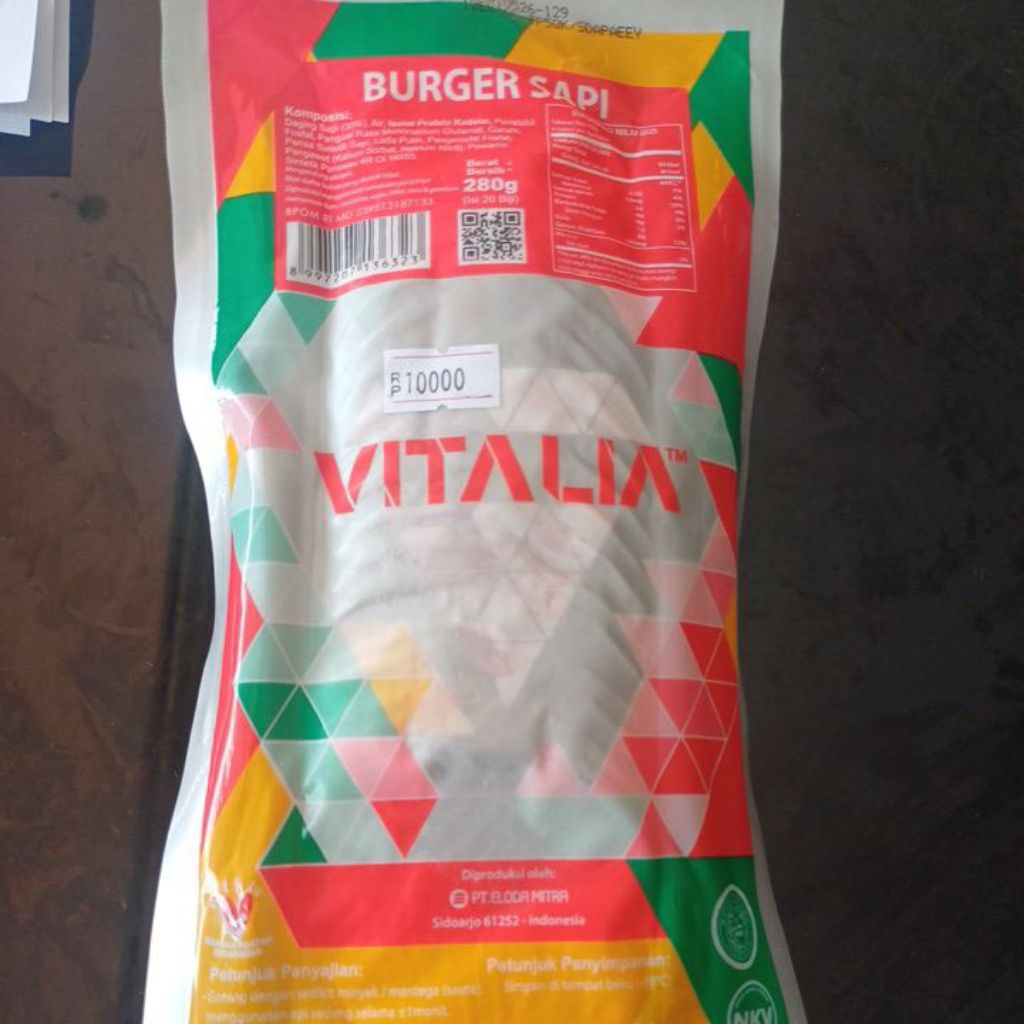 

Vitalia burger sapi 280 gr
