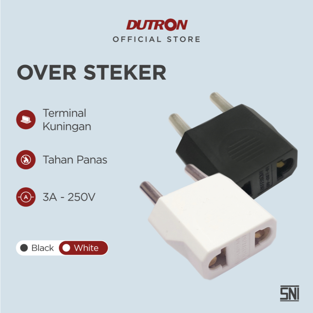 DUTRON Over Steker Adaptor Colokan Pipih