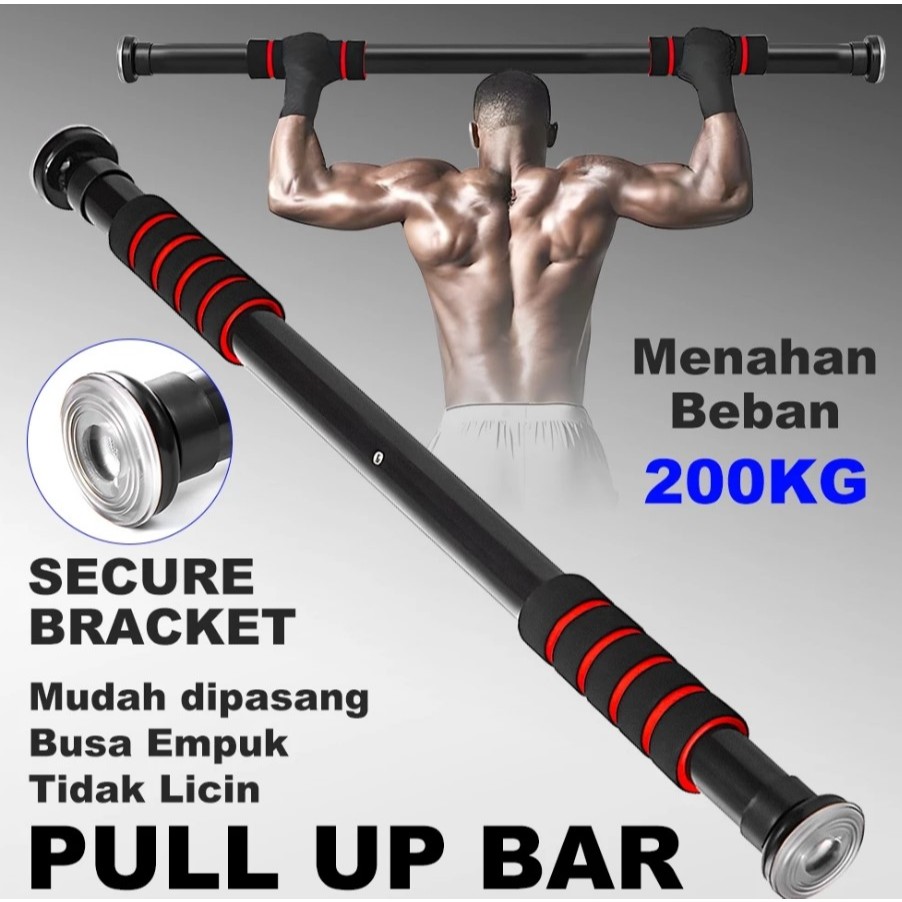 Pull Up Bar Door Chinning Alat Fitness Olahraga Rumah / Alat Pull Up Iron