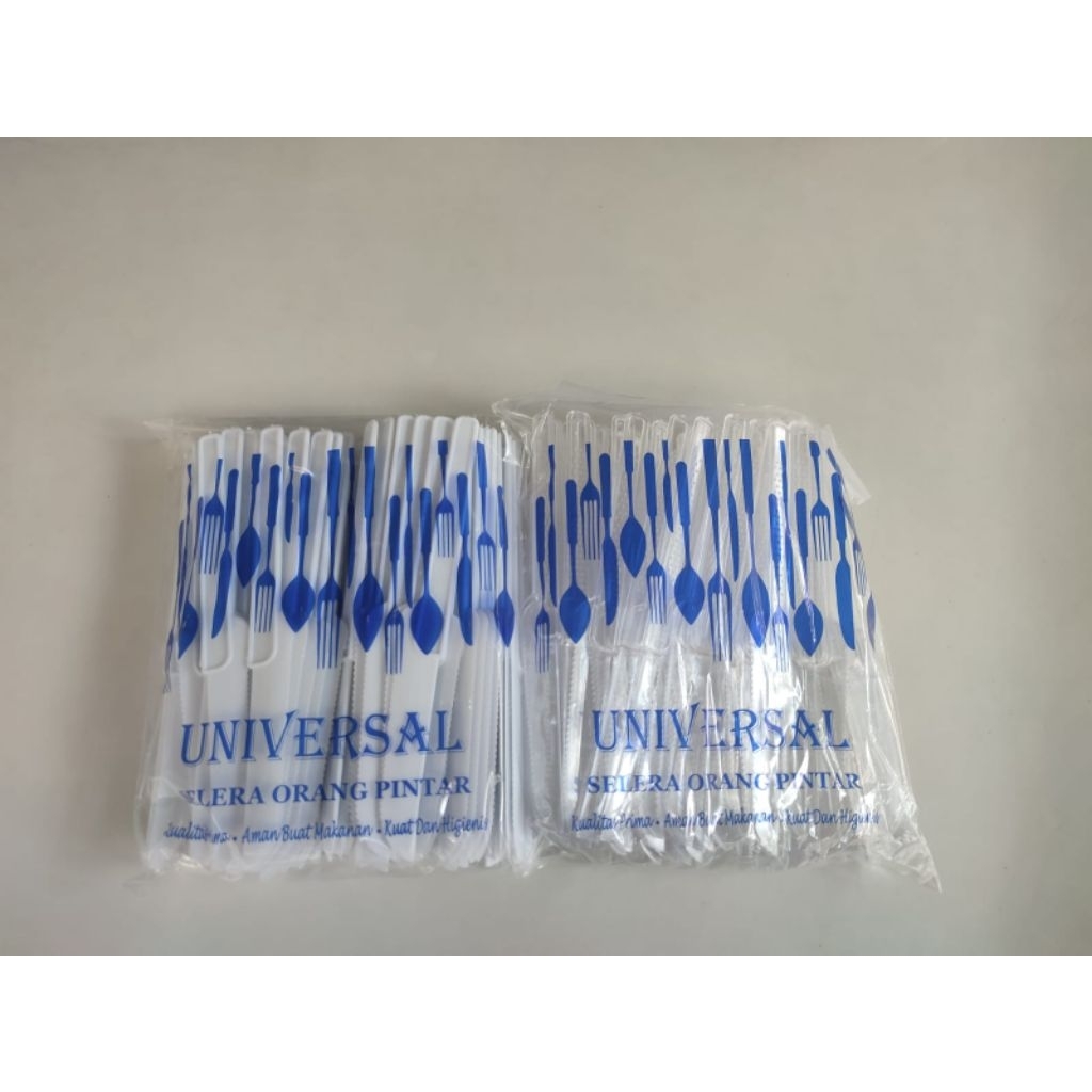 Pisau Plastik Kue Brownies dan Tart(isi 100 pcs ) Bening & Putih susu