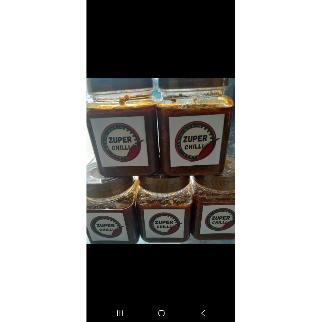 

sambal geprek istimewa ZUPER CHILLI asin pedas gurih ukuran 190 gram