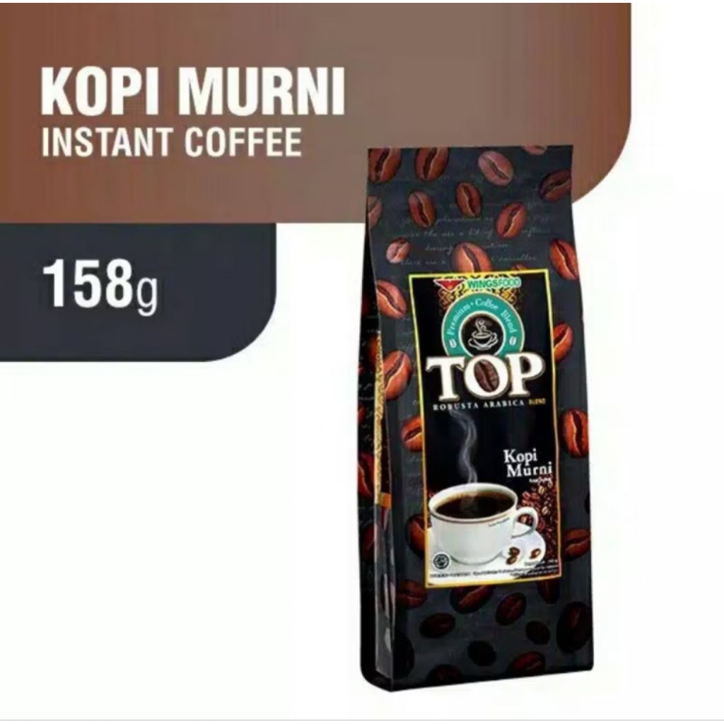 

(KEMASAN BESAR) KOPI TOP MURNI 158GRAM