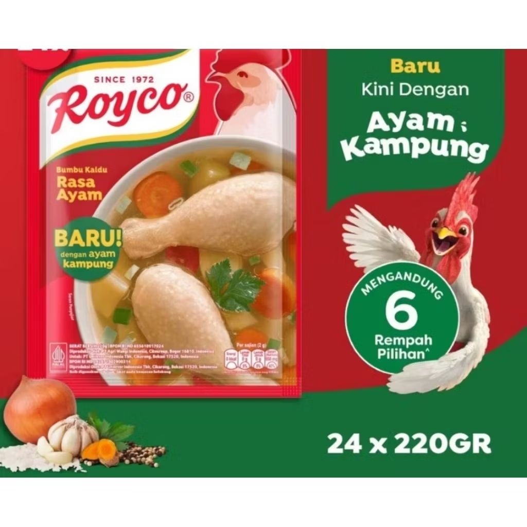 

Royco bumbu kaldu penyedap rasa ayam 220gr