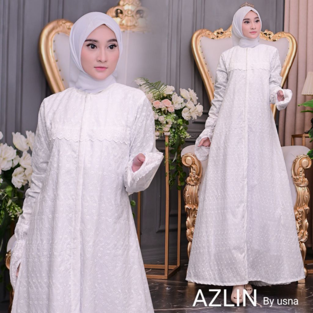 Gamis putih AZLIN By usna