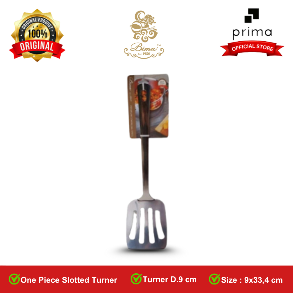 Spatula Bima | One Piece Slotted Turner D 9 cm - Bima Chef BP0112508NP