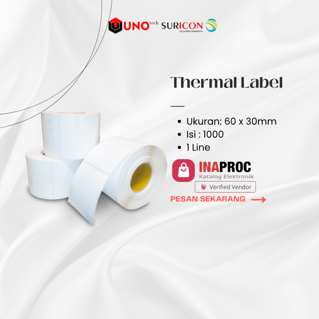 

Thermal Label size 60 X 30