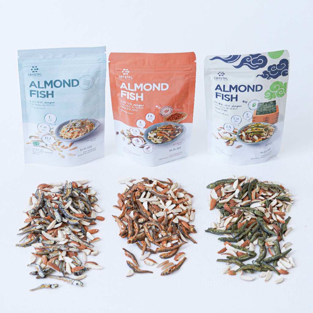 

Crystal Bebefin Almond Fish (Original, Seaweed & Balado)