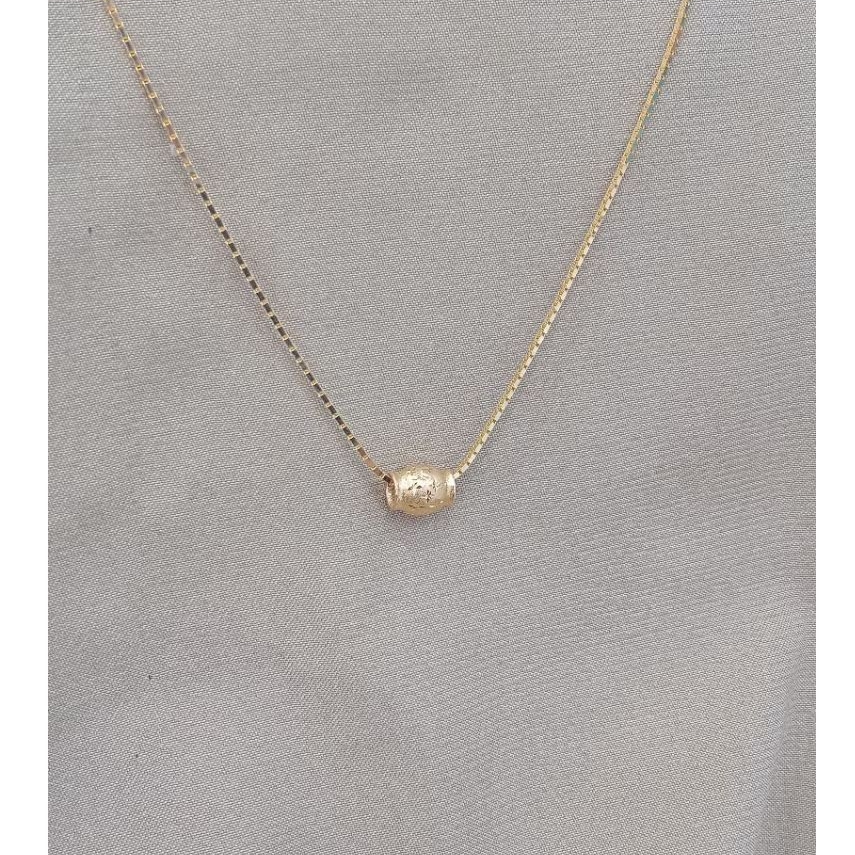 liontin emas tua variasi tabung