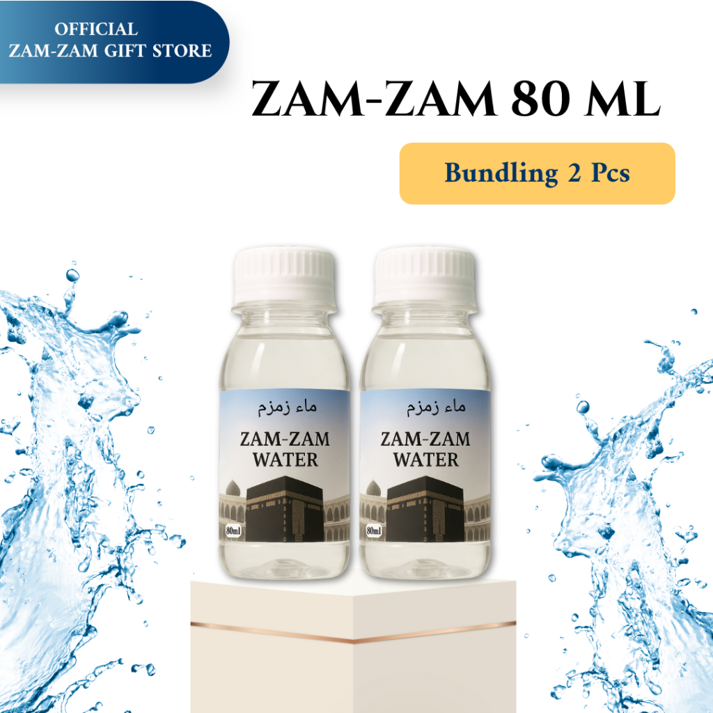 

[PAKET BUNDLING 2 PCS AIR ZAM-ZAM 80 ML] Air Zam-Zam 80 Ml 2 Pcs | Zam-Zam Asli Makkah