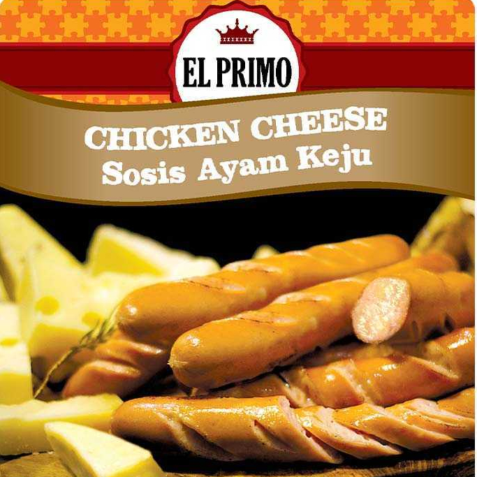 

El Primo Sosis Keju Ayam isi 6 pcs / 360gr Chicken Cheese