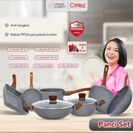 Cypruz Panci Set Paket Super Lengkap