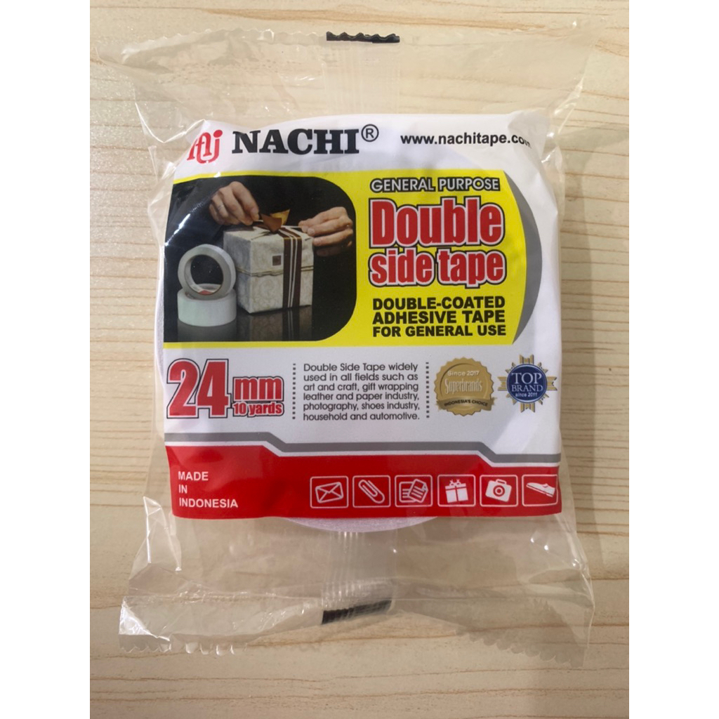

Double Tape Nachi 1 inchi 24mm x 10 yard