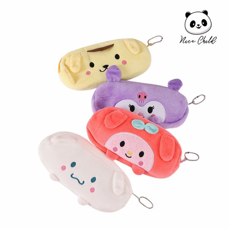 

NICE CHILD Tempat Pensil Plushy Karakter Bulu Halus Pouch Kosmetik Makeup