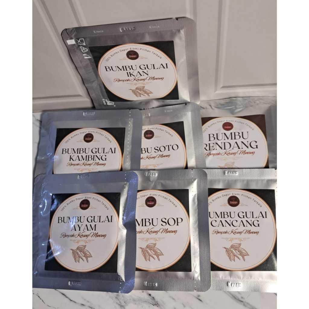

REMPAH KERING MINANG BUMBU MASAKAN PADANG PRAKTIS SIMPEL /BUMBU RENDANG / BUMBU KAMBING / BUMBU SOTO / BUMBU SOP / BUMBU GULAI AYAM / BUMBU GULAI IKAN / BUMBU GULAI AYAM