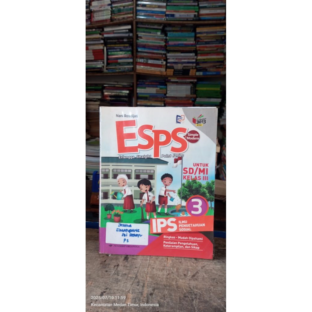 BUKU ESPS IPS KELAS 3 SD  ERLANGGA