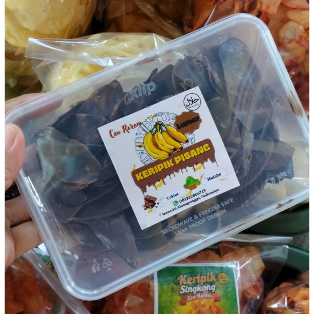 

keripik pisang coklat lumer