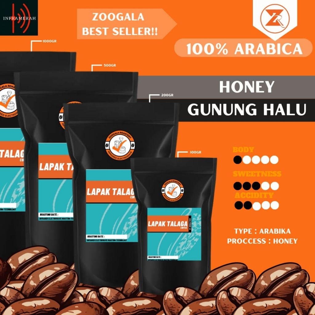 

Honey Halu Banana / Roastbean / Biji Kopi Gn Halu