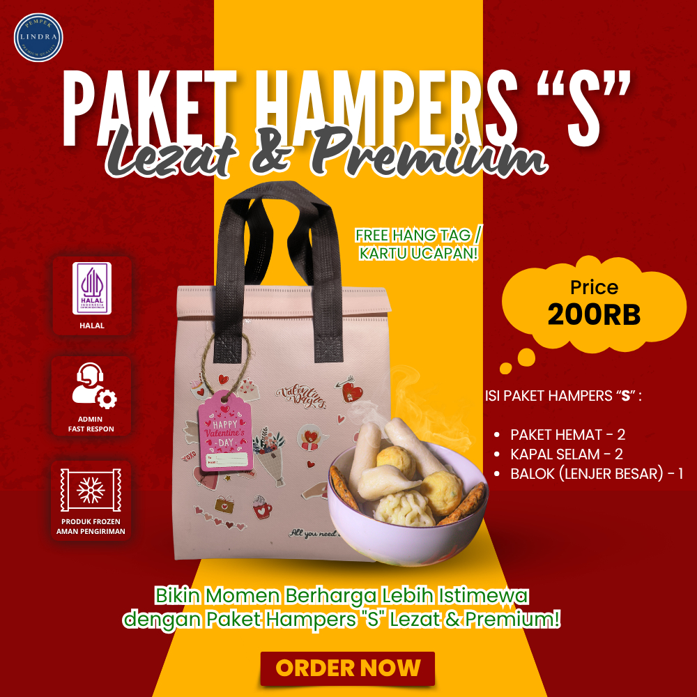 

Paket Hampers ( S ) All Season | Pempek Palembang | Lezat & Premium | Pempek Lindra | Pempek Berkualitas | Kado | Exclusive
