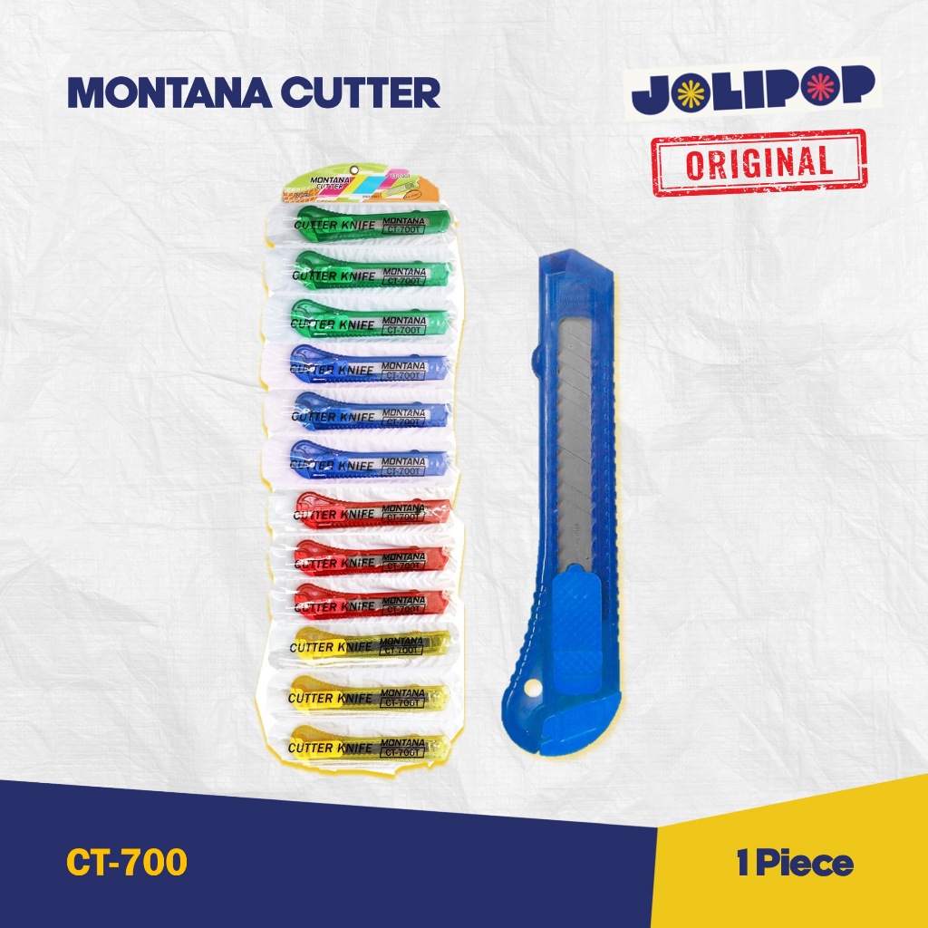 

Montana Cutter Sedang / Cutter Tajam / Cutter Kertas / Grosir