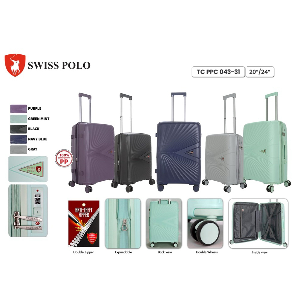 PRESIDENT - KOPER SWISS POLO ORIGINAL - SWISS POLO 20inch & 24 inch - KOPER BAHAN PP - POLYPROPYLENE