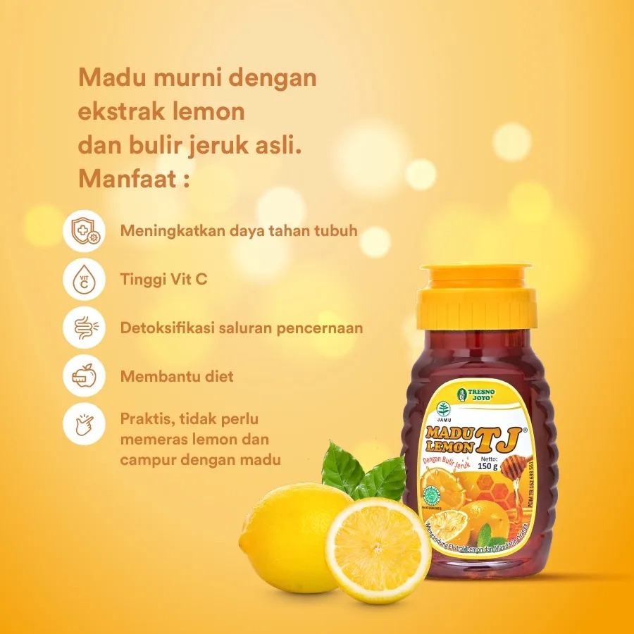 

Madu TJ Lemon Kaya Vitamin C 150gr