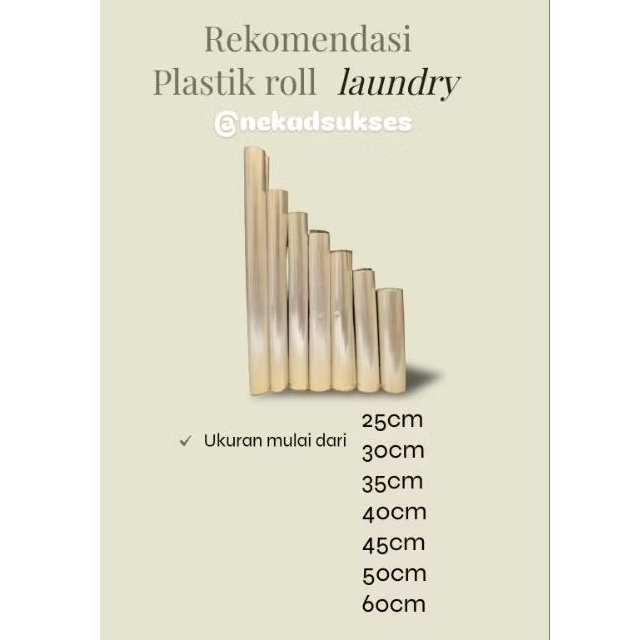 Plastik PP roll laundry