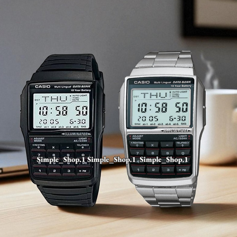 Original 100% CASIO DBC-32D-1ADF DBC-32-1ADF Jam Tangan Kalkulator DATA BANK DBC32D Garansi Resmi 1 