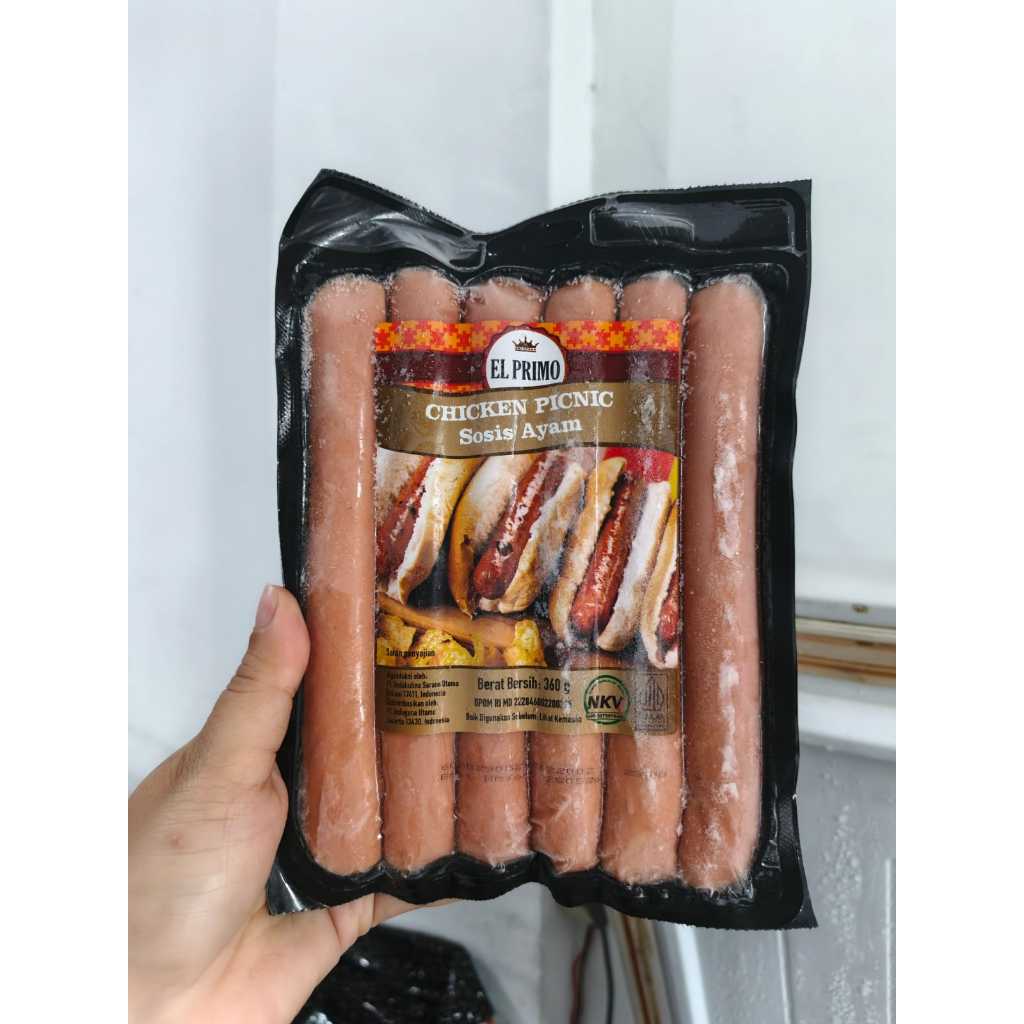 

El Primo Sosis Ayam Chicken Picnic 360Ggr isi 6
