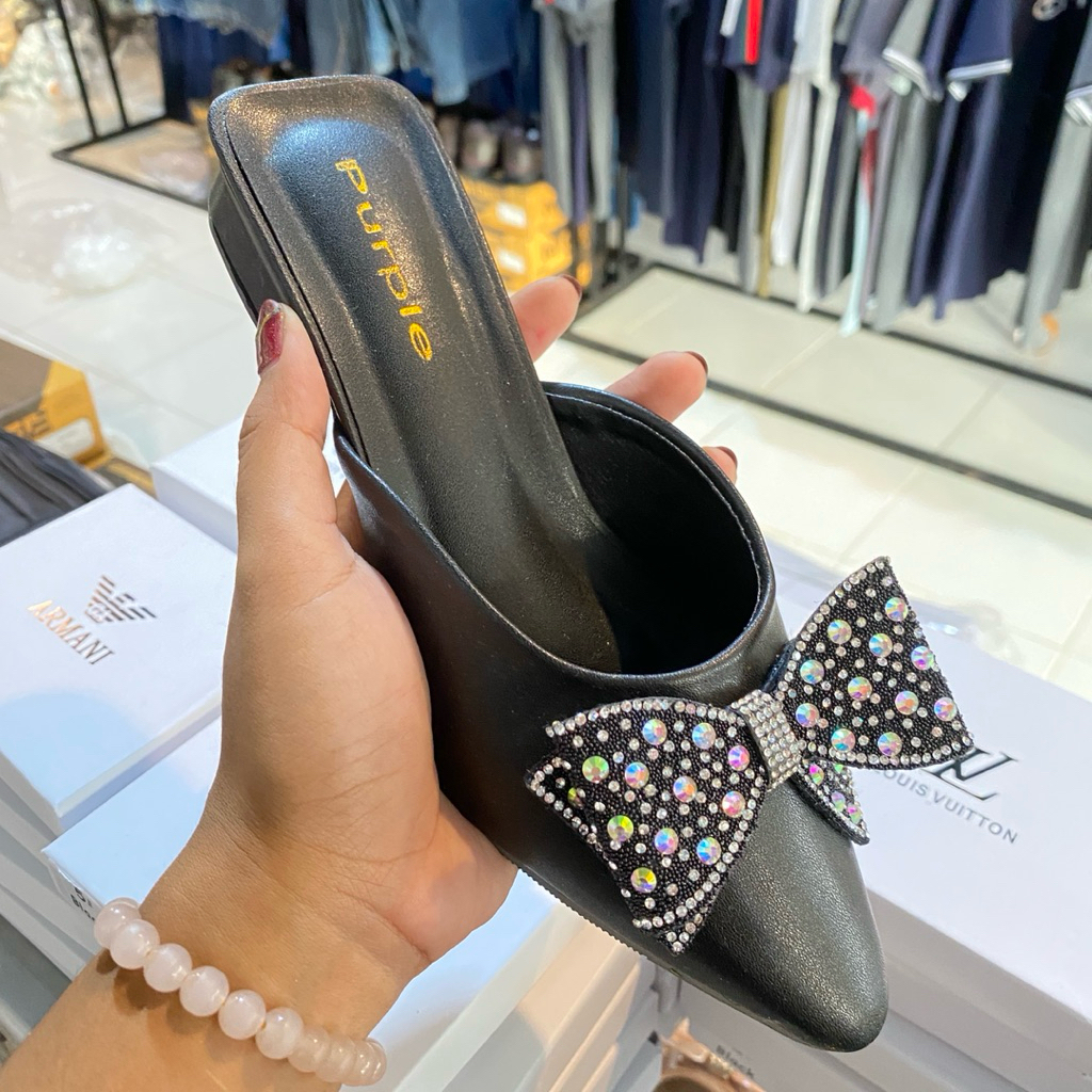 Sendal Pesta Elegan Purple