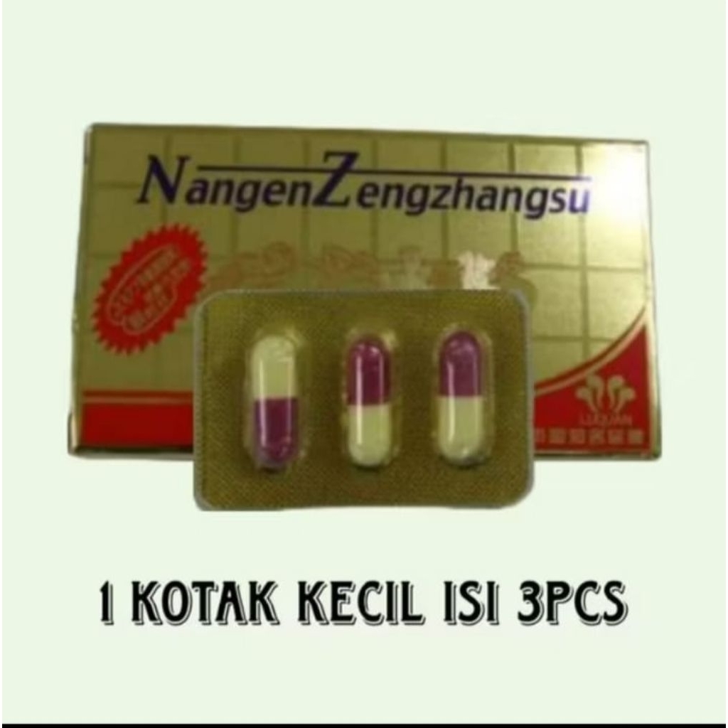 OBAT KUAT PRIA NANGEN ZENGZHANGSU ECER 1 KOTAK ASLI 100% ORIGINAL OBAT KUAT PRIA TAHAN LAMA