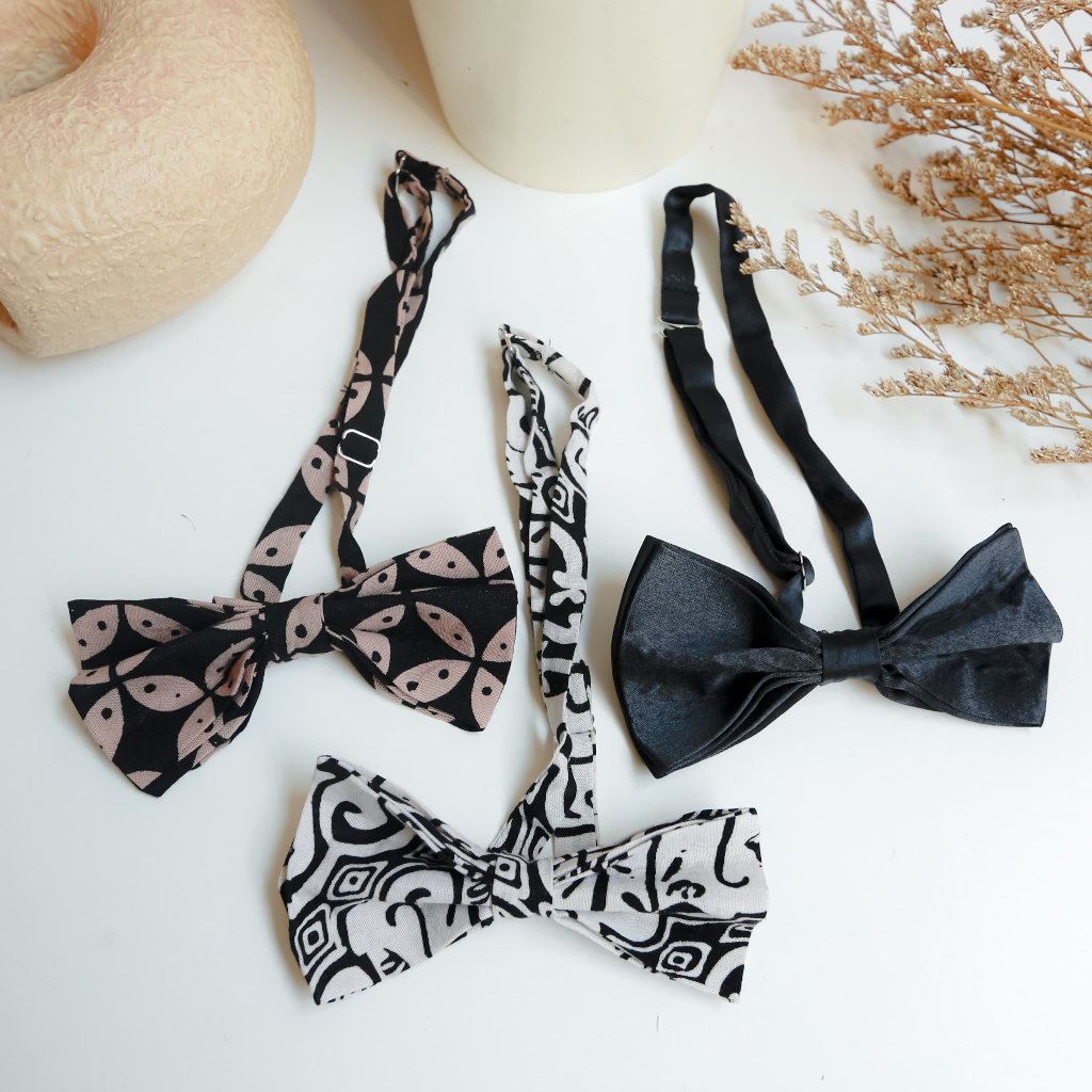 DASI KUPU KUPU PRIA MOTIF BATIK DASI PRIA DASI PITA MOTIF BATIK BOW TIE BATIK