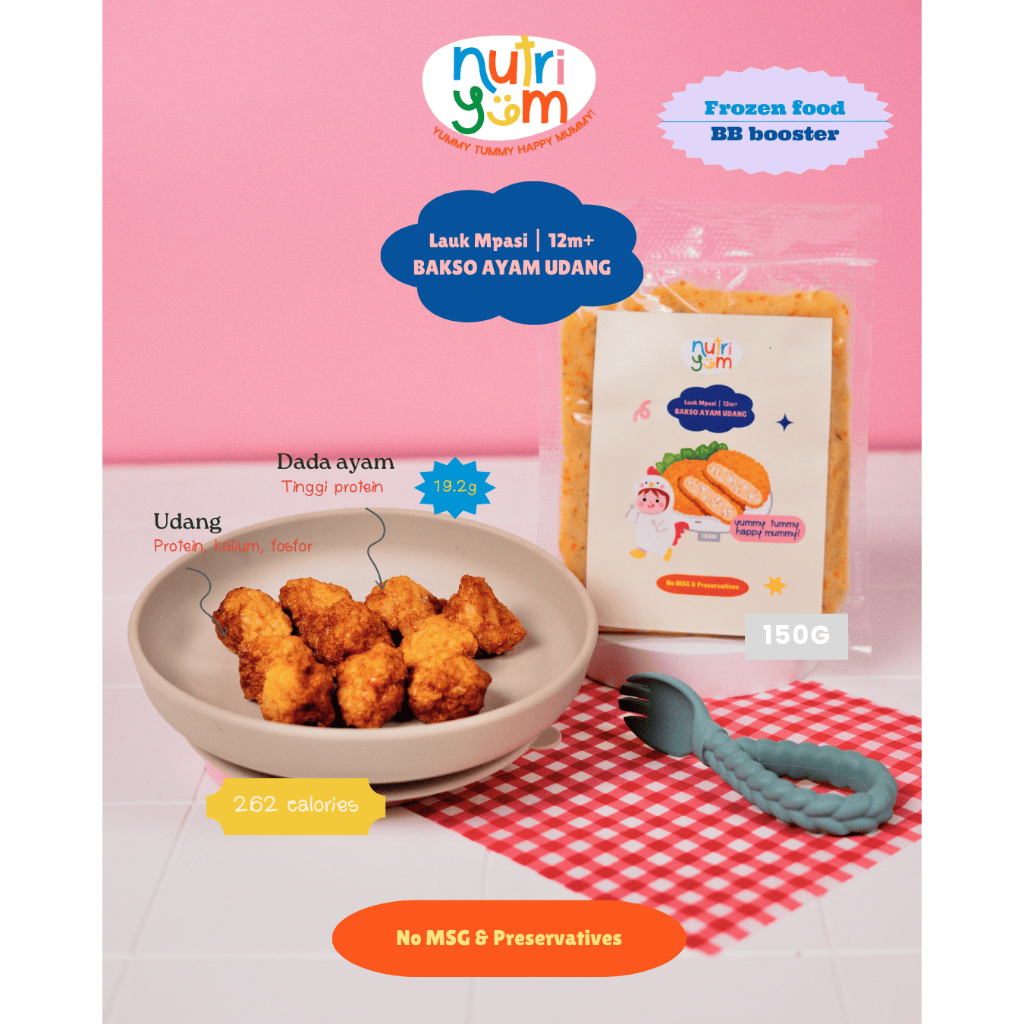 

Nutriyum Meatballs | Bakso Nutriyum Ayam Udang Sapi